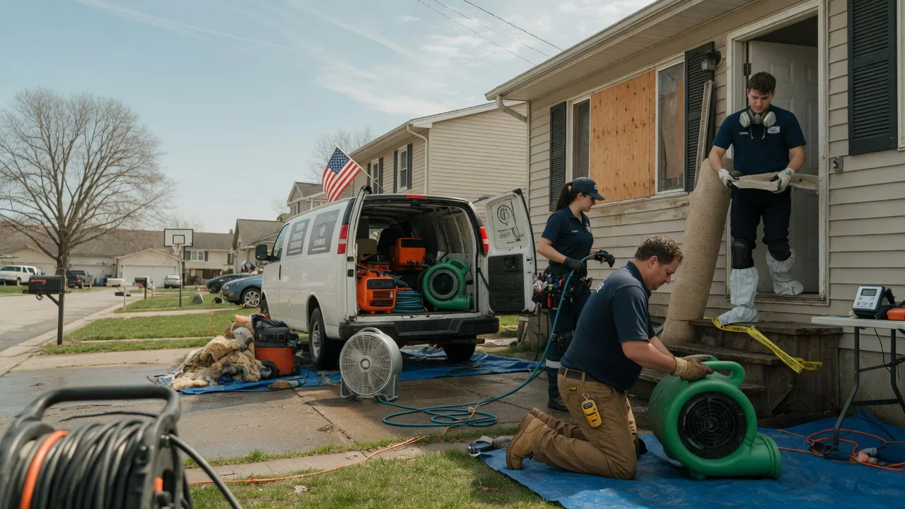 Water Damage Restoration in North Henderson, IL near me